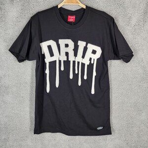 Victorious Drip Graphic T-Shirt Black Mens Size Small 60% Cotton & 40% Polyester